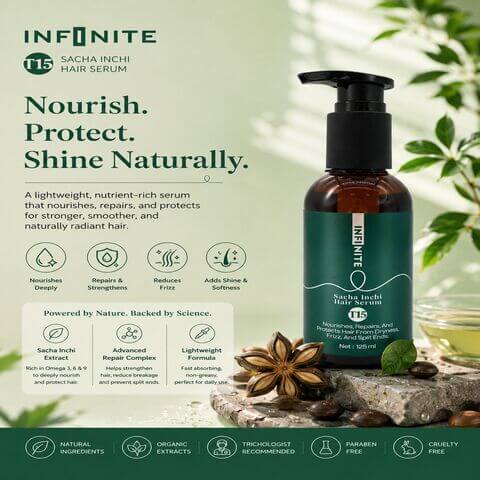 SachaIchi Infinite Sacha Inchi Hair Serum - 125ml - Image 1